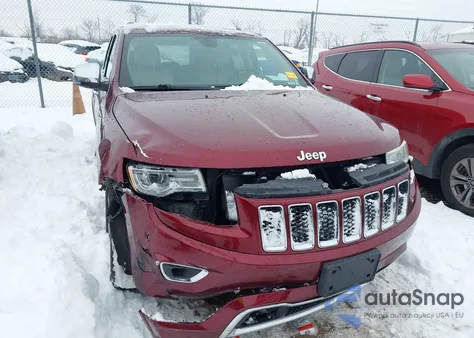 2016 Jeep Grand Cherokee Overland z USA, uszkodzony, nr VIN 1C4RJFCG2GC498582